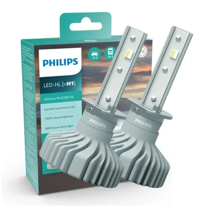 Focos Led Philips Ultinon Pro5100 H1 Para Autos y Camionetas